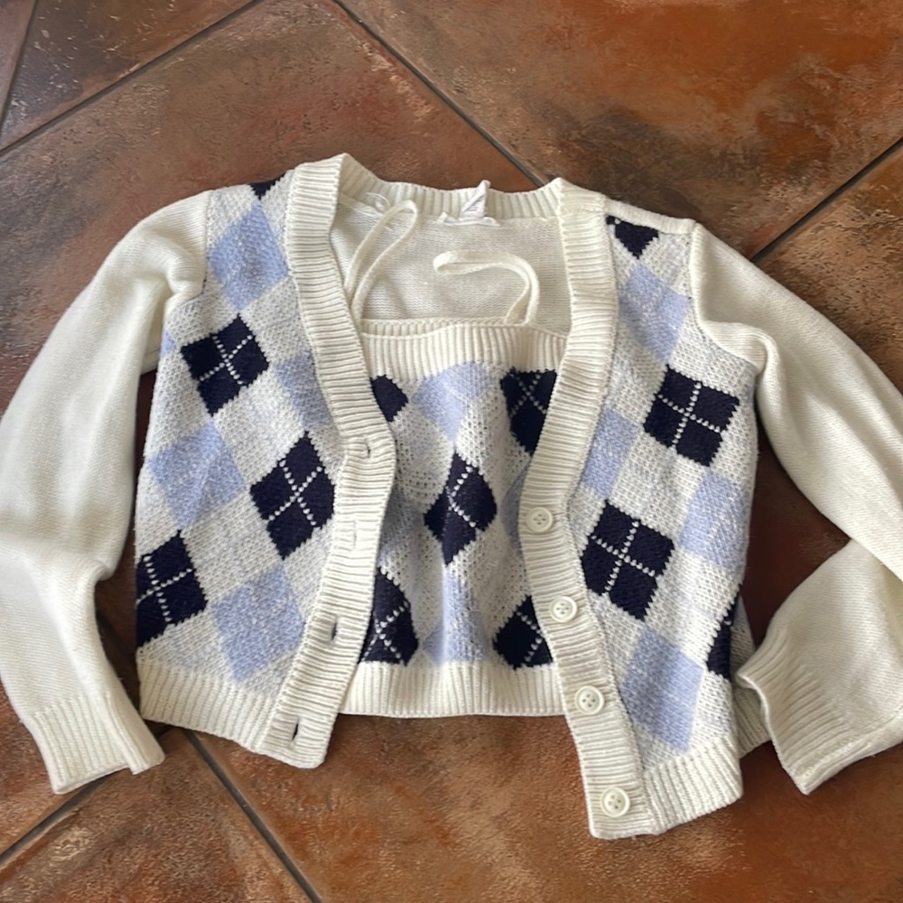 2 piece sweater and top set